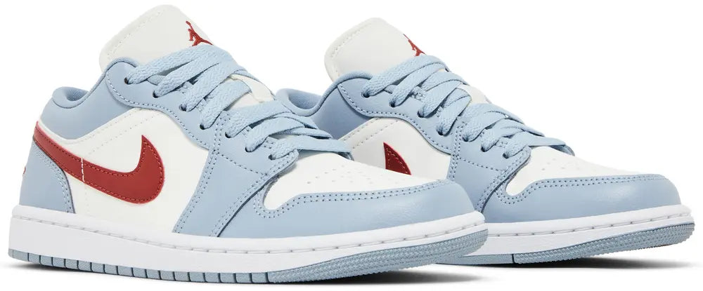 Air Jordan 1 Low 'Blue Whisper Dune Red'