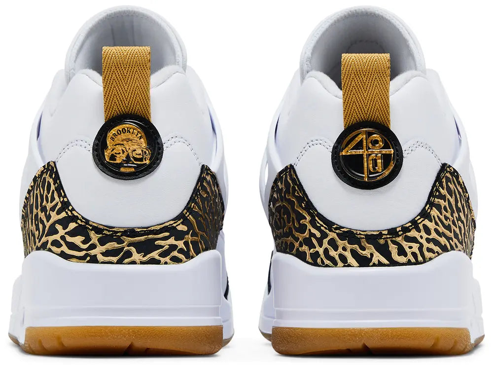 Air Jordan Spizike Low 'White Black Metallic Gold'