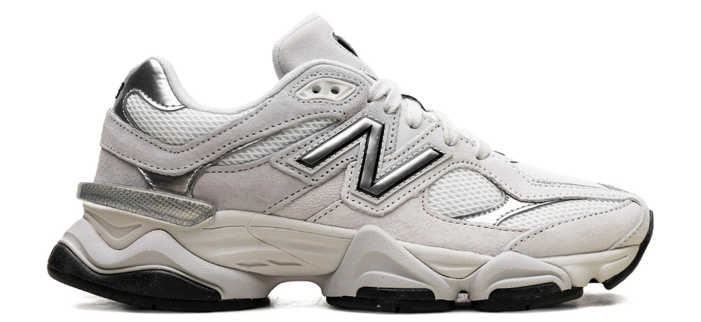 New Balance 9060 'White Black Metallic Silver'