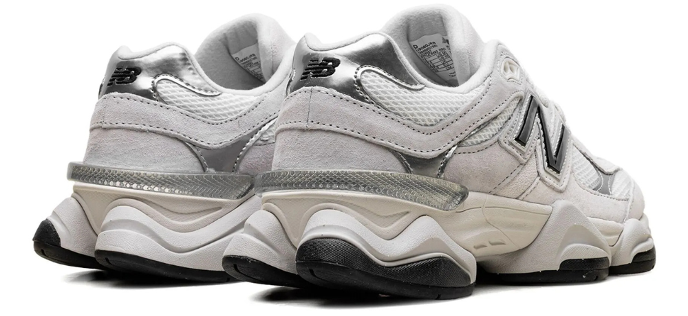 New Balance 9060 'White Black Metallic Silver'